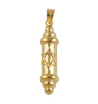 Star of David Mezuzah Pendant - Goldfilled 